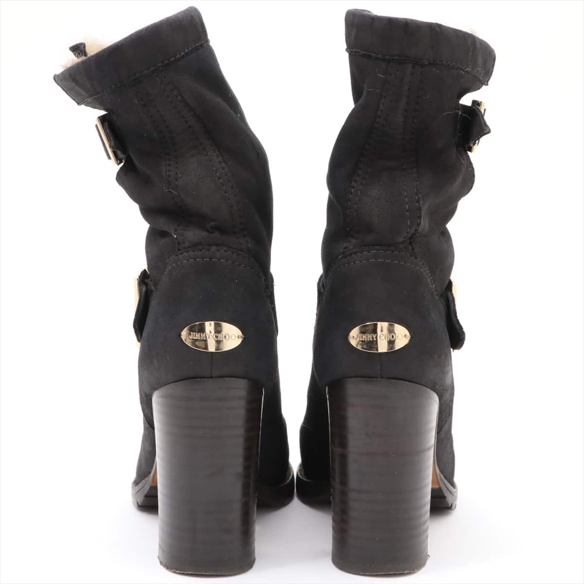Jimmy Choo Mouton Boots 34 Ladies' Black