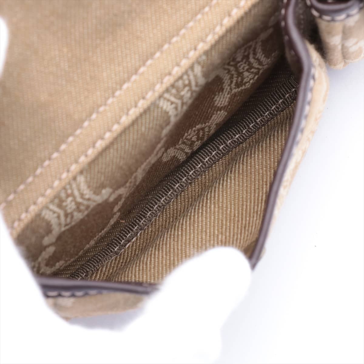 CELINE Macadam Canvas & leather Waist bag Beige