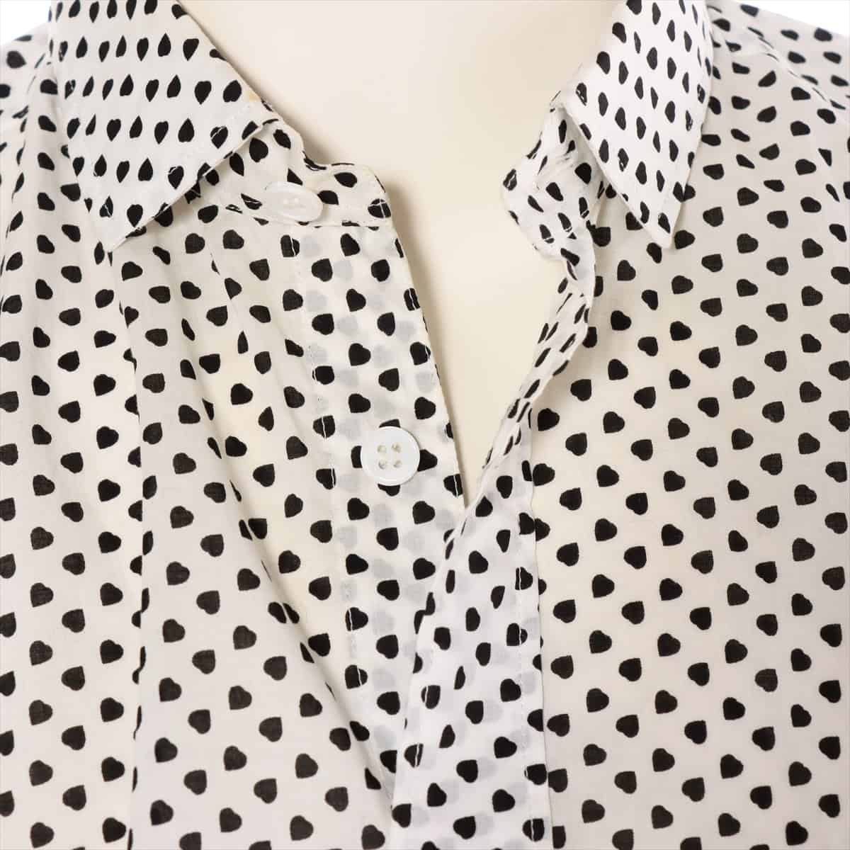 Saint Laurent Paris 12 years Cotton Shirt 38 Men's White  heart dot pattern