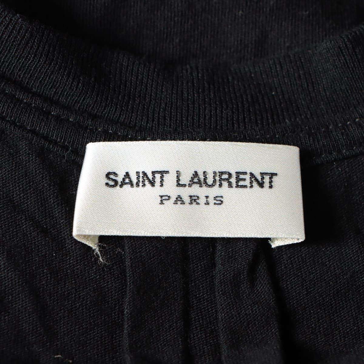 Saint Laurent Paris 15 years Cotton T-shirt S Ladies' Black  Star