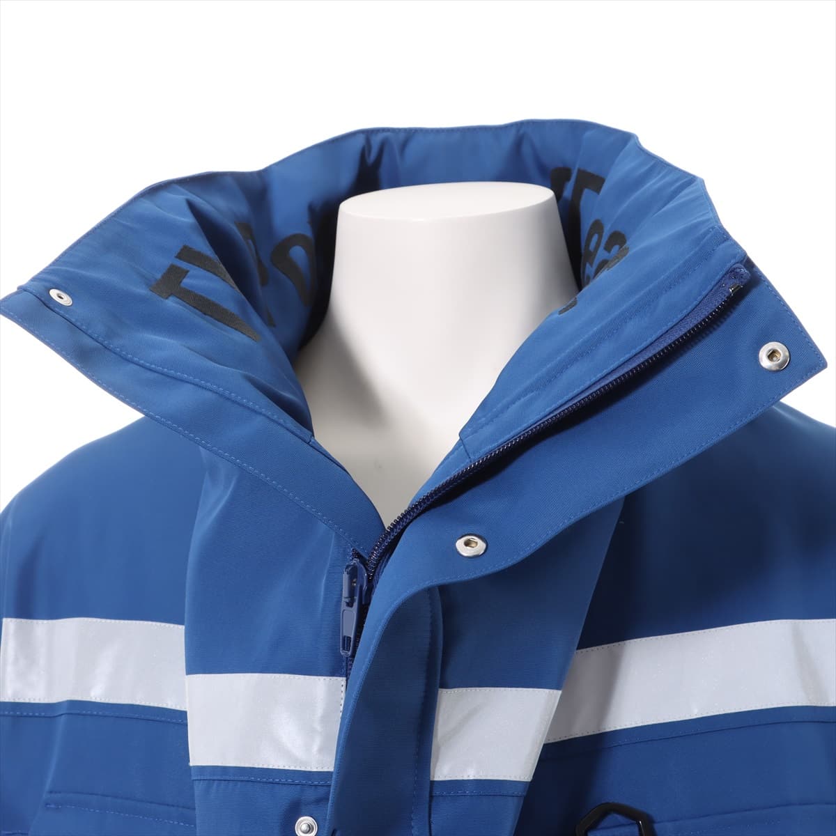 Balenciaga 18SS Cotton & polyester Jacket 44 Men's Blue  Oversized