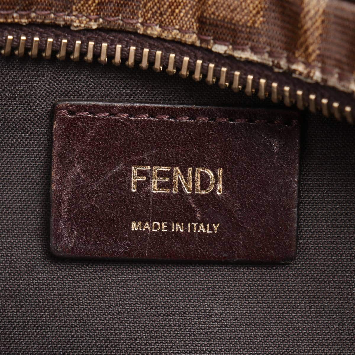 FENDI × FILA ZUCCa PVC Sling backpack Black