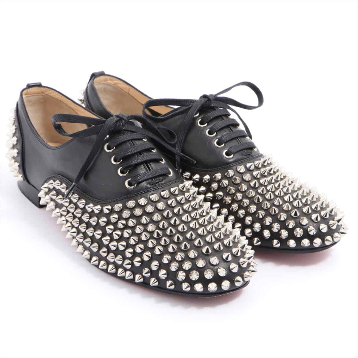 Christian Louboutin Studs Leather Shoes 37 Ladies' Black