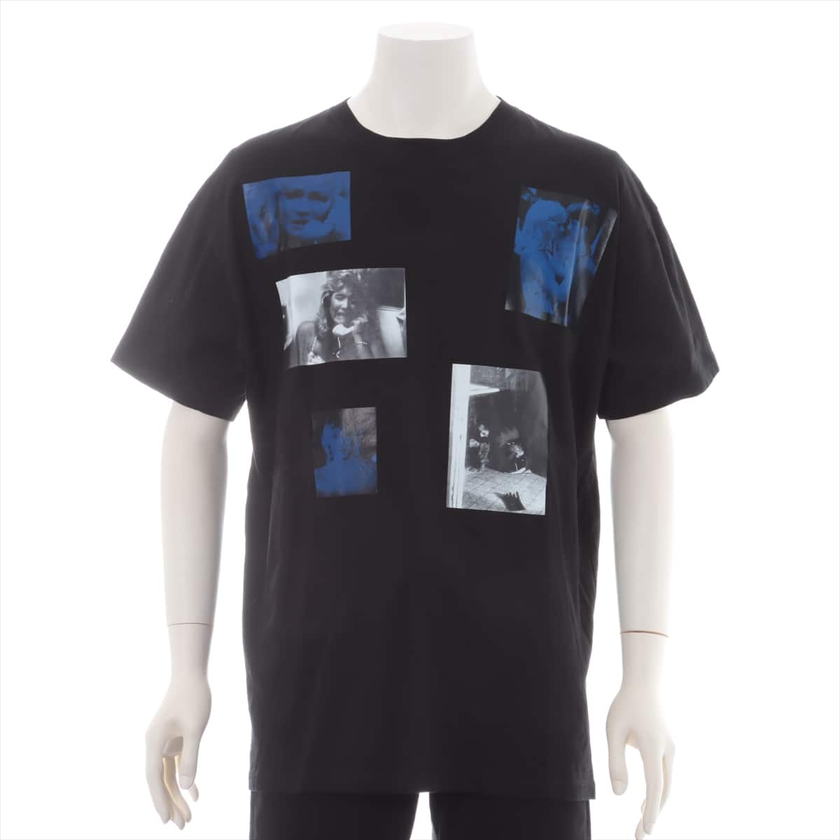 Raf Simons 19AW Cotton T-shirt S Men's Black  BLUE VELVET