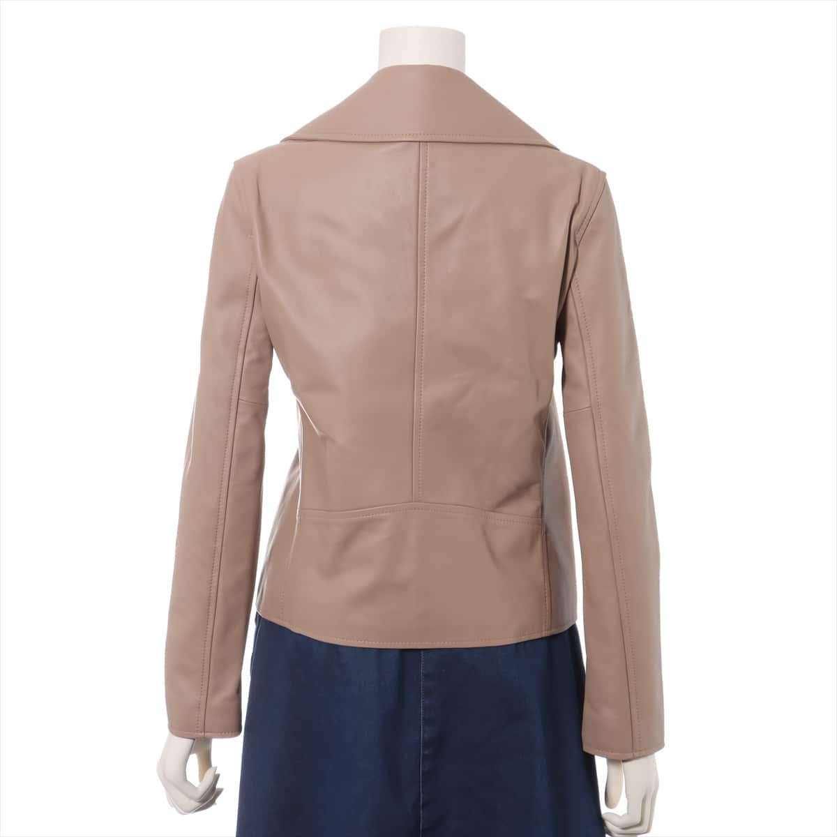 PS Paul Smith Leather Leather jacket 38 Ladies' Beige