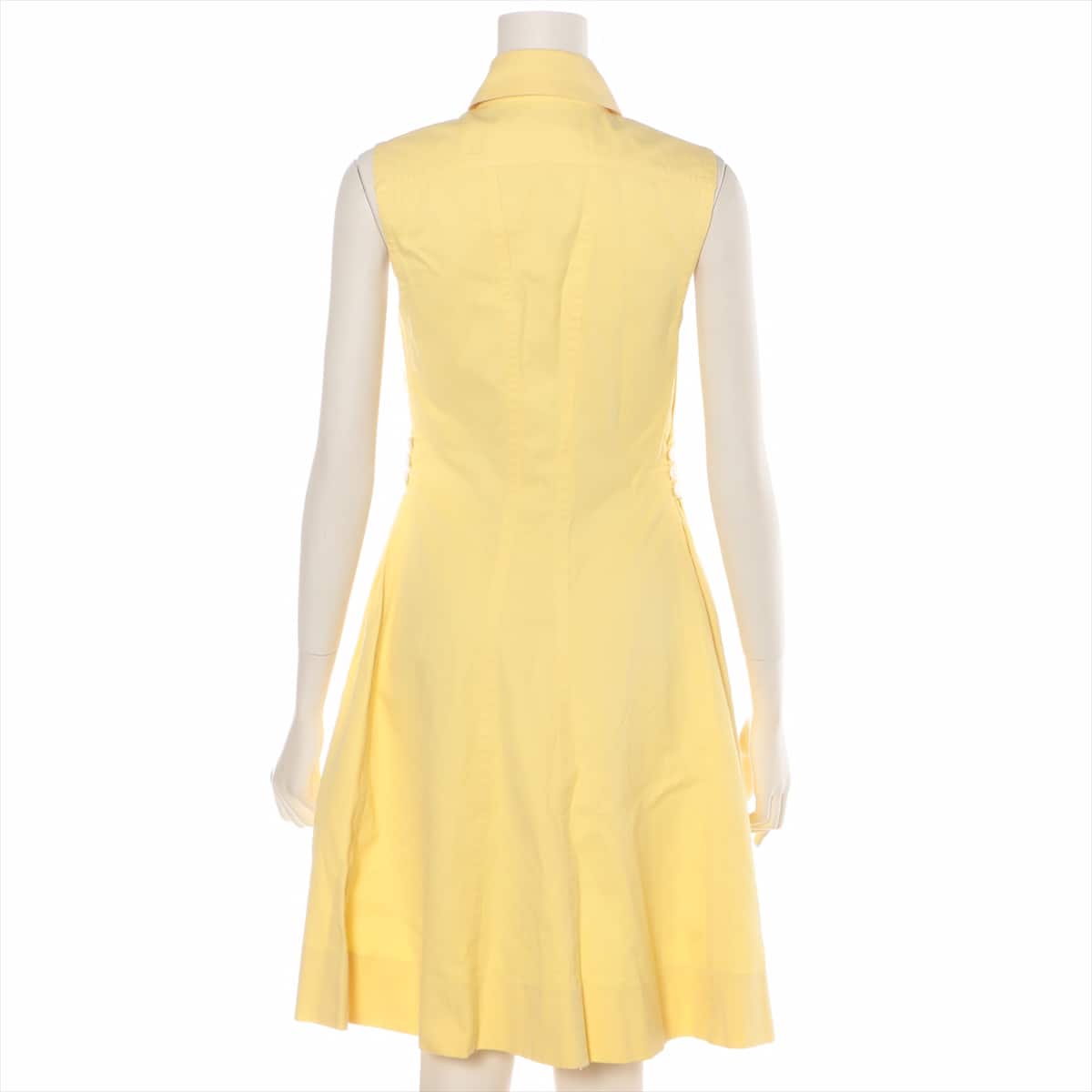 Hermès Cotton Sleeveless dress 40 Ladies' Yellow