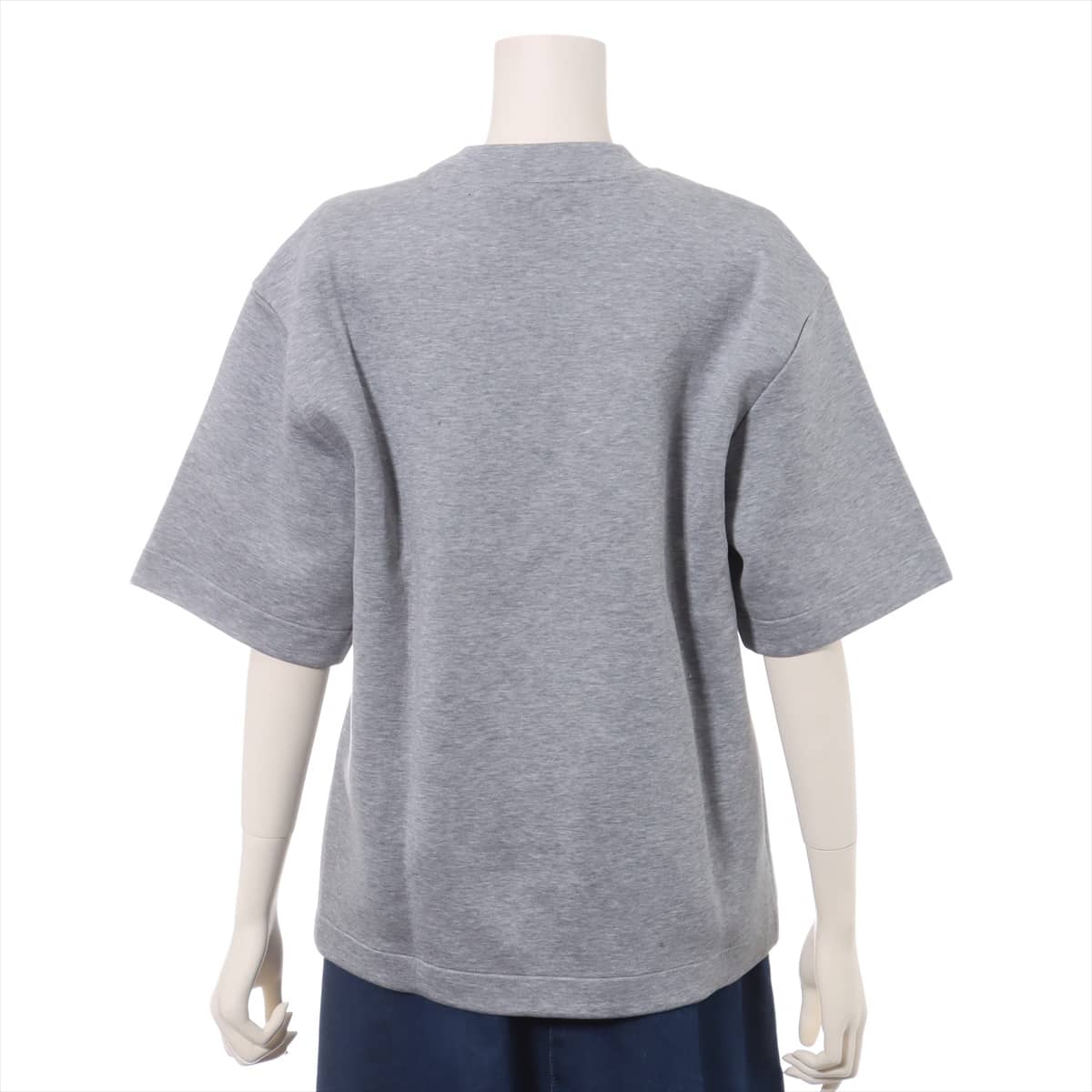 Prada 18 years Cotton x polyamide Basic knitted fabric XS Ladies' Grey  Short sleeves BANANA