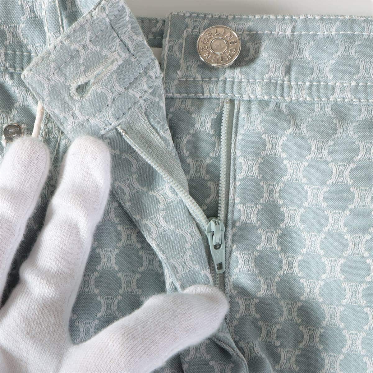 CELINE Macadam Cotton & polyester Setup 38 Ladies' Blue  Piping degradation