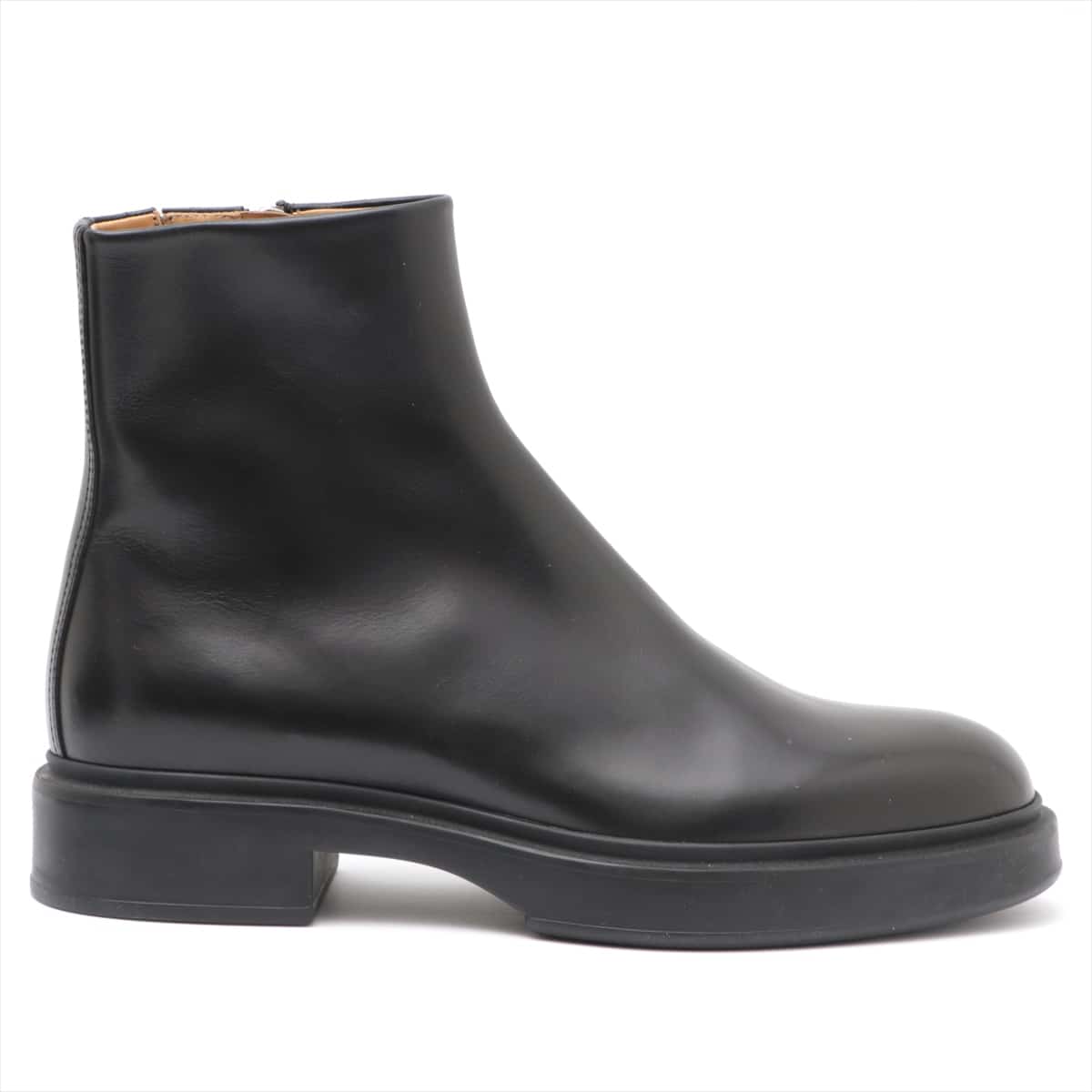 Hermès Leather Short Boots 40 Men's Black