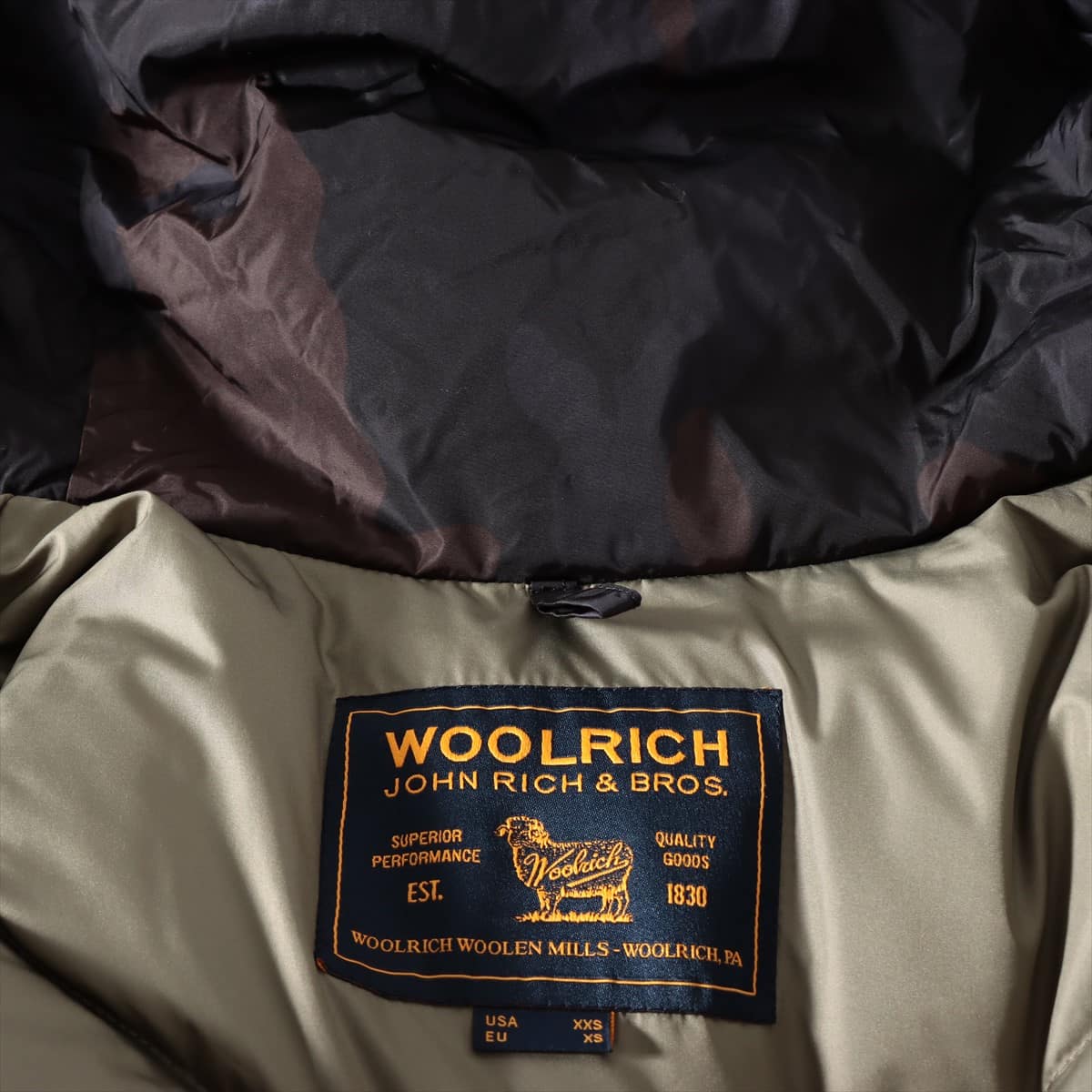 Woolrich Nylon Down jacket XS Men's Camouflage