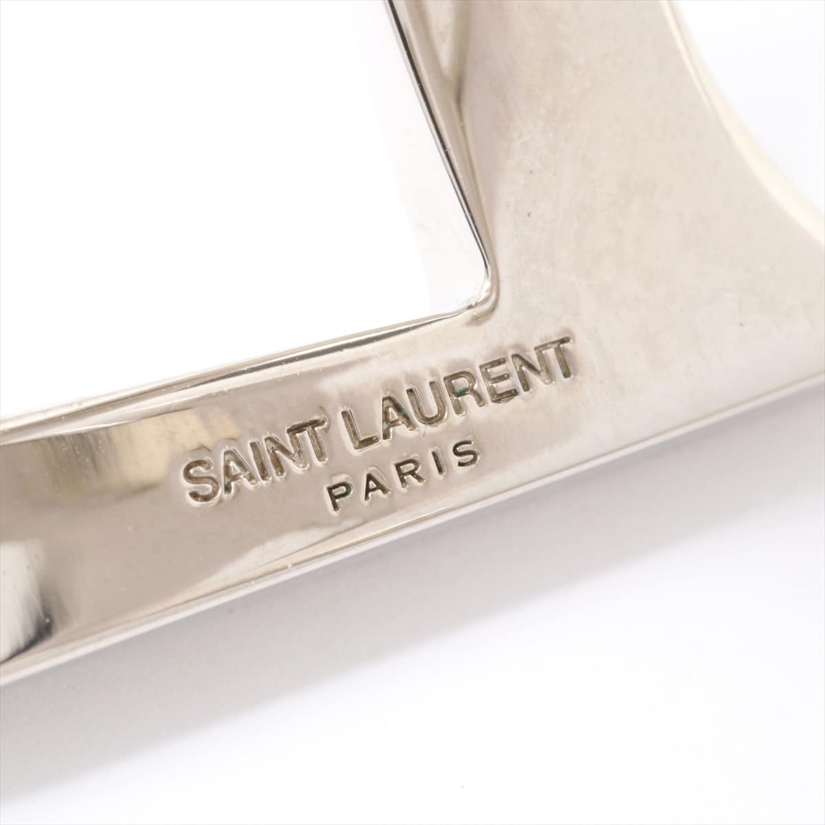 Saint Laurent Paris Bangle Metallic material Silver Signature