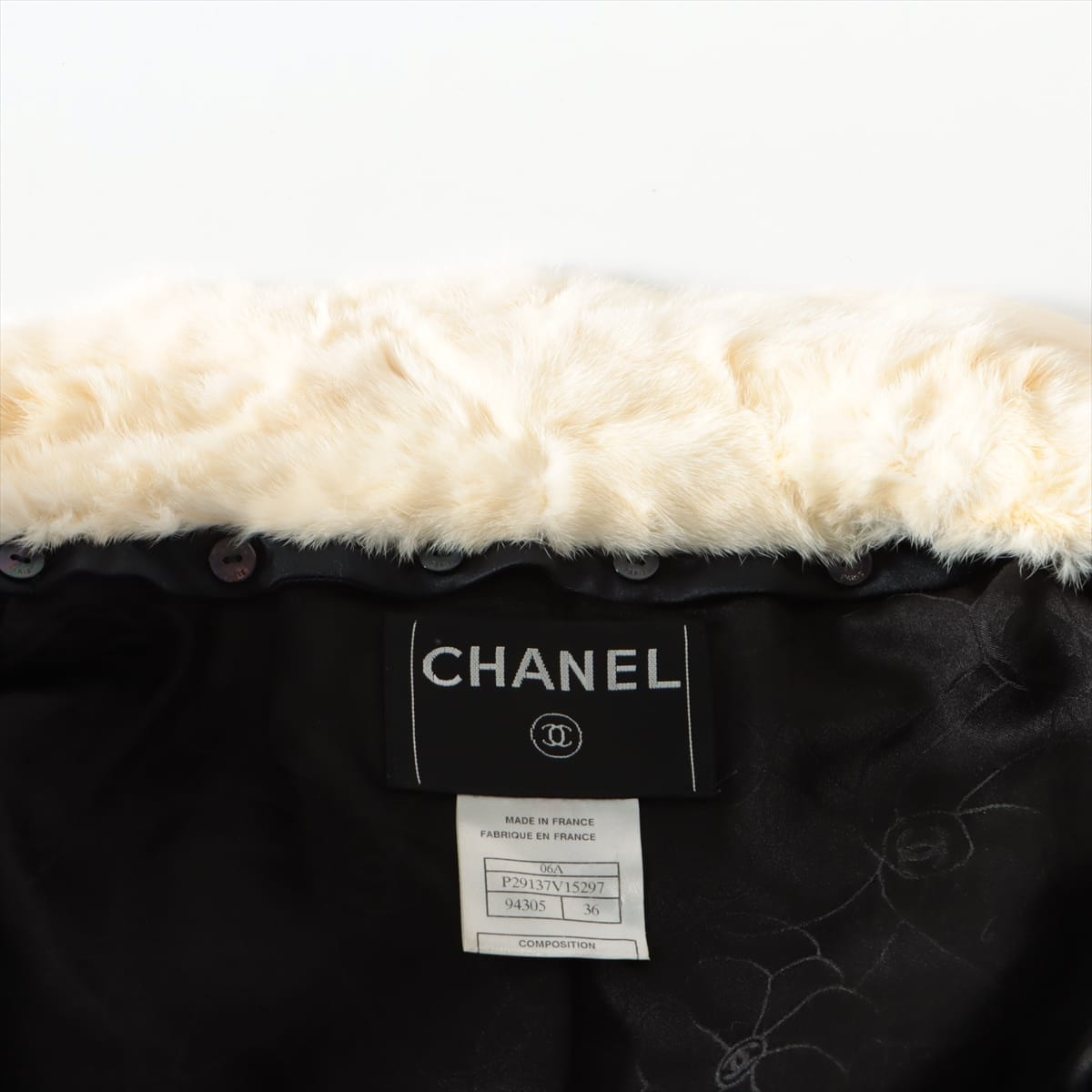 Chanel 06A Velour Setup 36 Ladies' Black