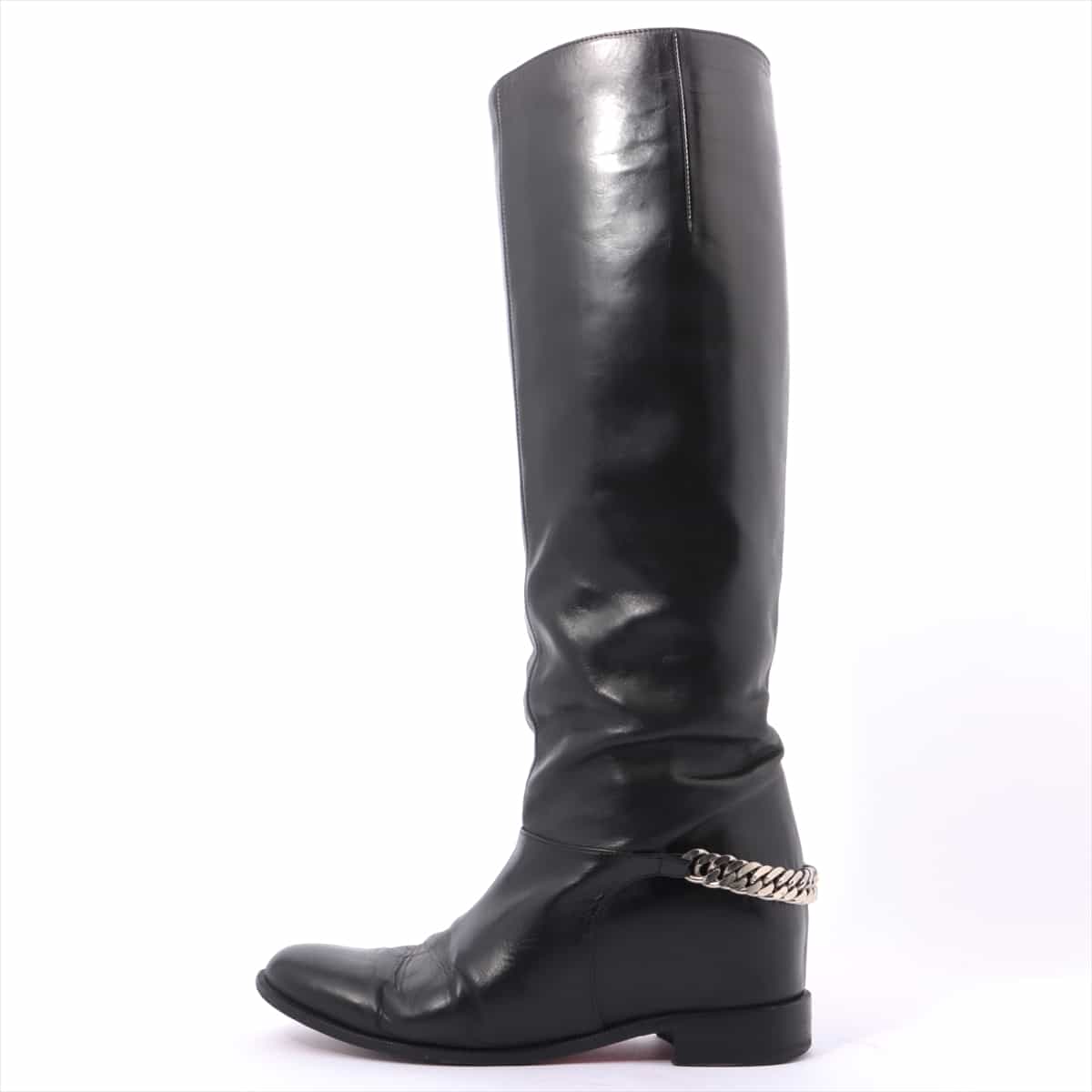 Christian Louboutin Leather Long boots 37 Ladies' Black There is a smell of preservation