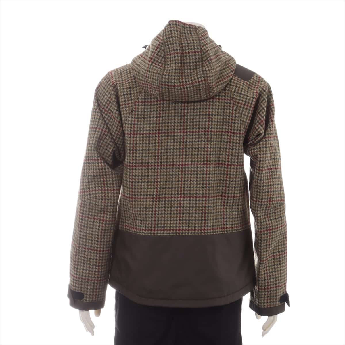 Moncler Grenoble 15 years Wool Mountain hoodie 1 Men's Khaki  PACKARD Front zip scratches