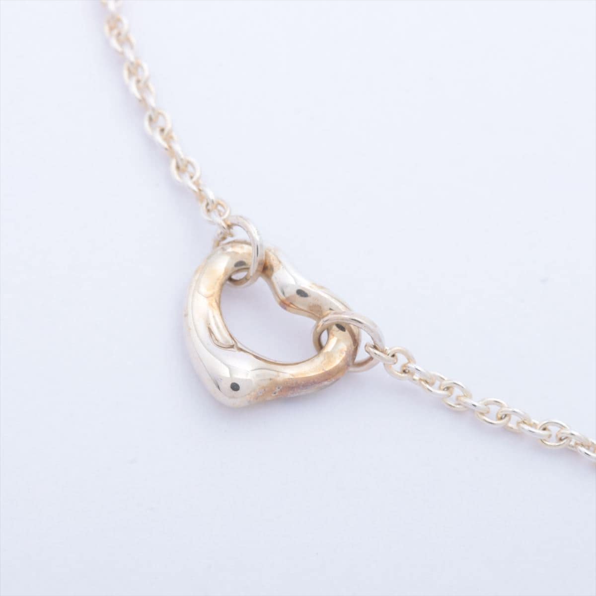 Tiffany Open Heart Bracelet 925 x Imitation pearl 1.6g Silver