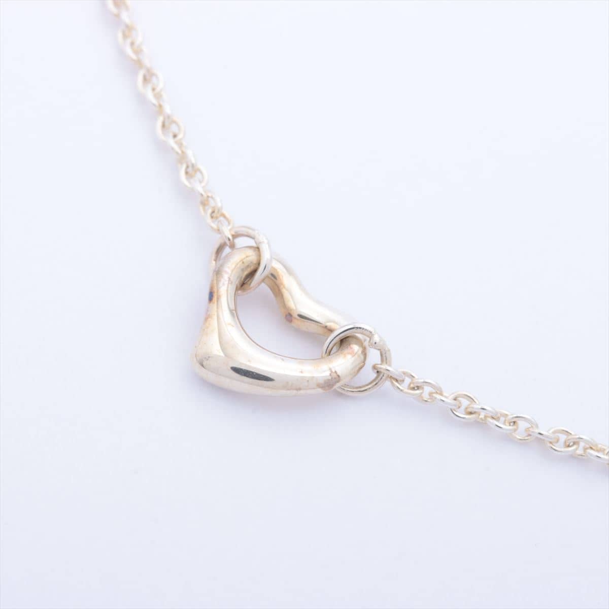 Tiffany Open Heart Bracelet 925 x Imitation pearl 1.6g Silver