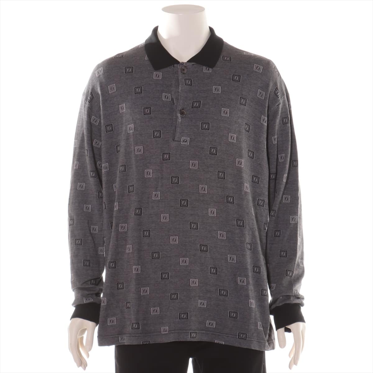 Fendi Cotton Long T shirts 52 Men's Grey