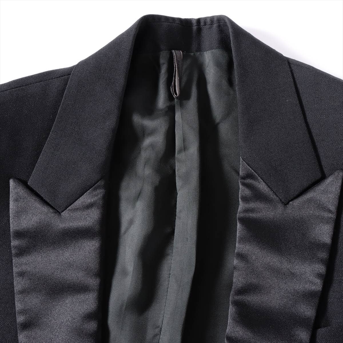 DIOR HOMME 07AW Wool & mohair Suit jacket 44 Men's Black  smoking tubing