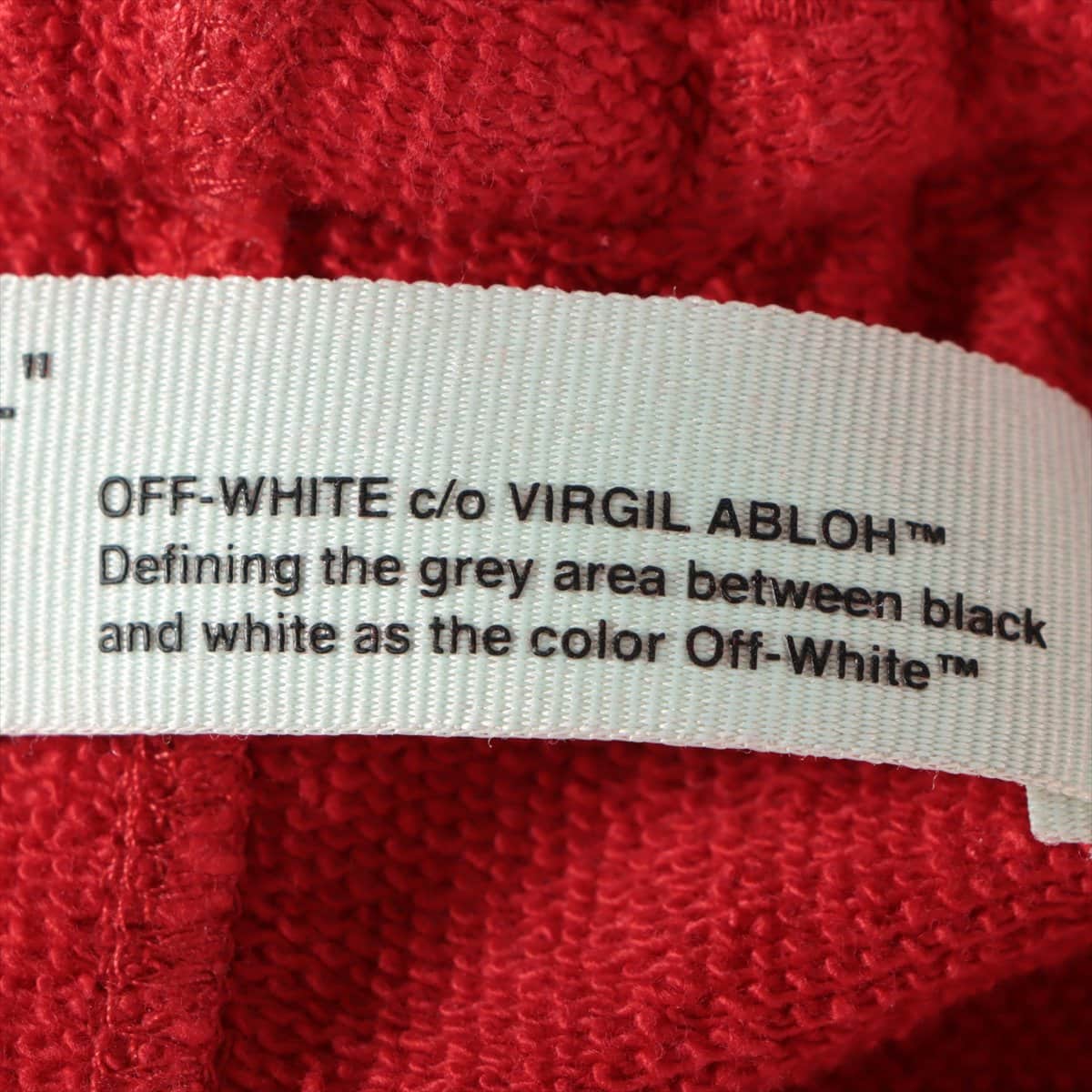 Off-White 18SS Cotton Sweatpants S Men's Red  Mona Lisa Arrow print