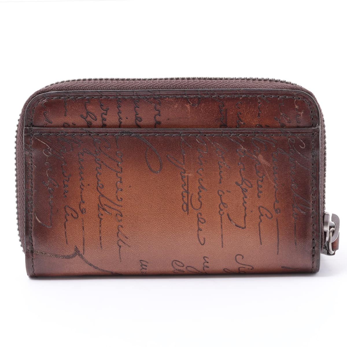Berluti Calligraphy Leather Key case Brown