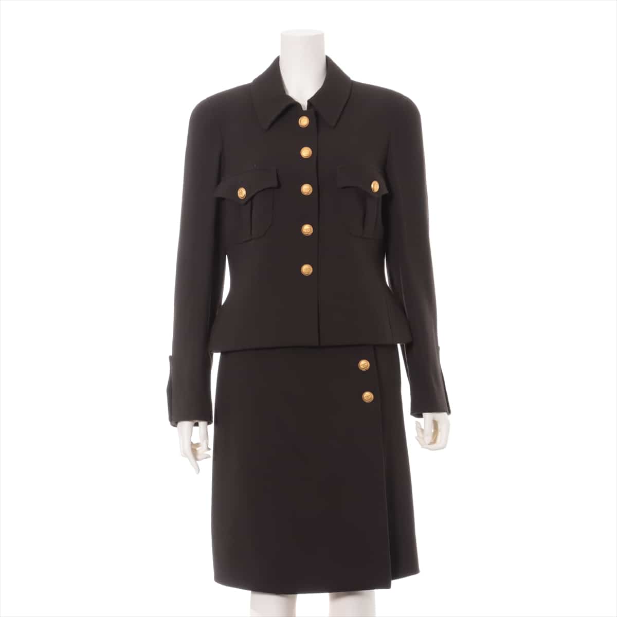 Chanel Coco Button 96A Wool Setup 42 Ladies' Brown  There is mold in multiple places