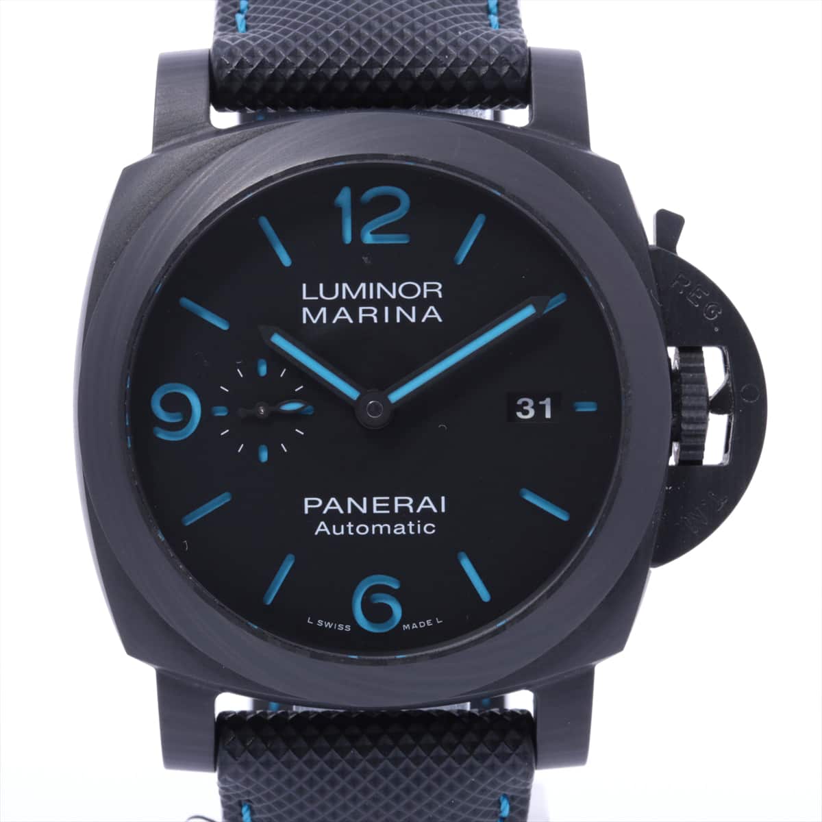 Panerai Luminor Marina Carbotech PAM01661 Carbon & leather AT Black-Face