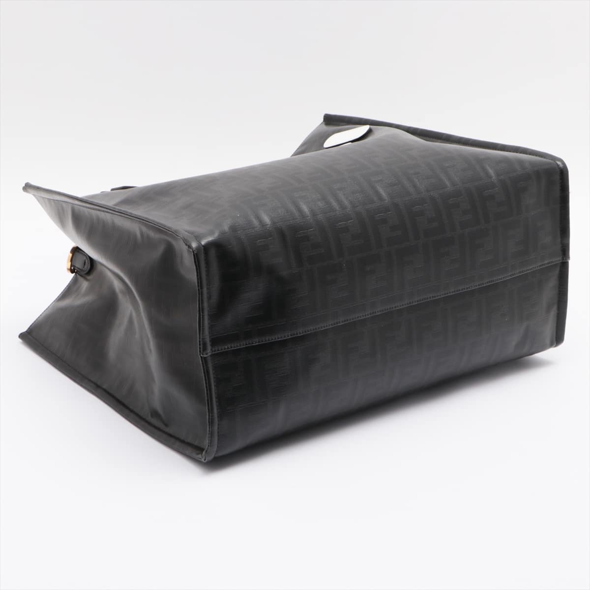FENDI × FILA ZUCCa PVC & leather Tote bag Black 8BH357