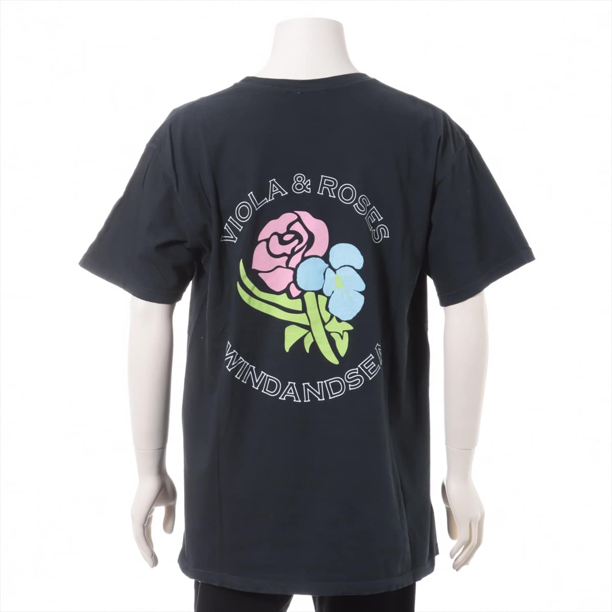 Windancy x Viola & Roses Cotton T-shirt L Men's Black