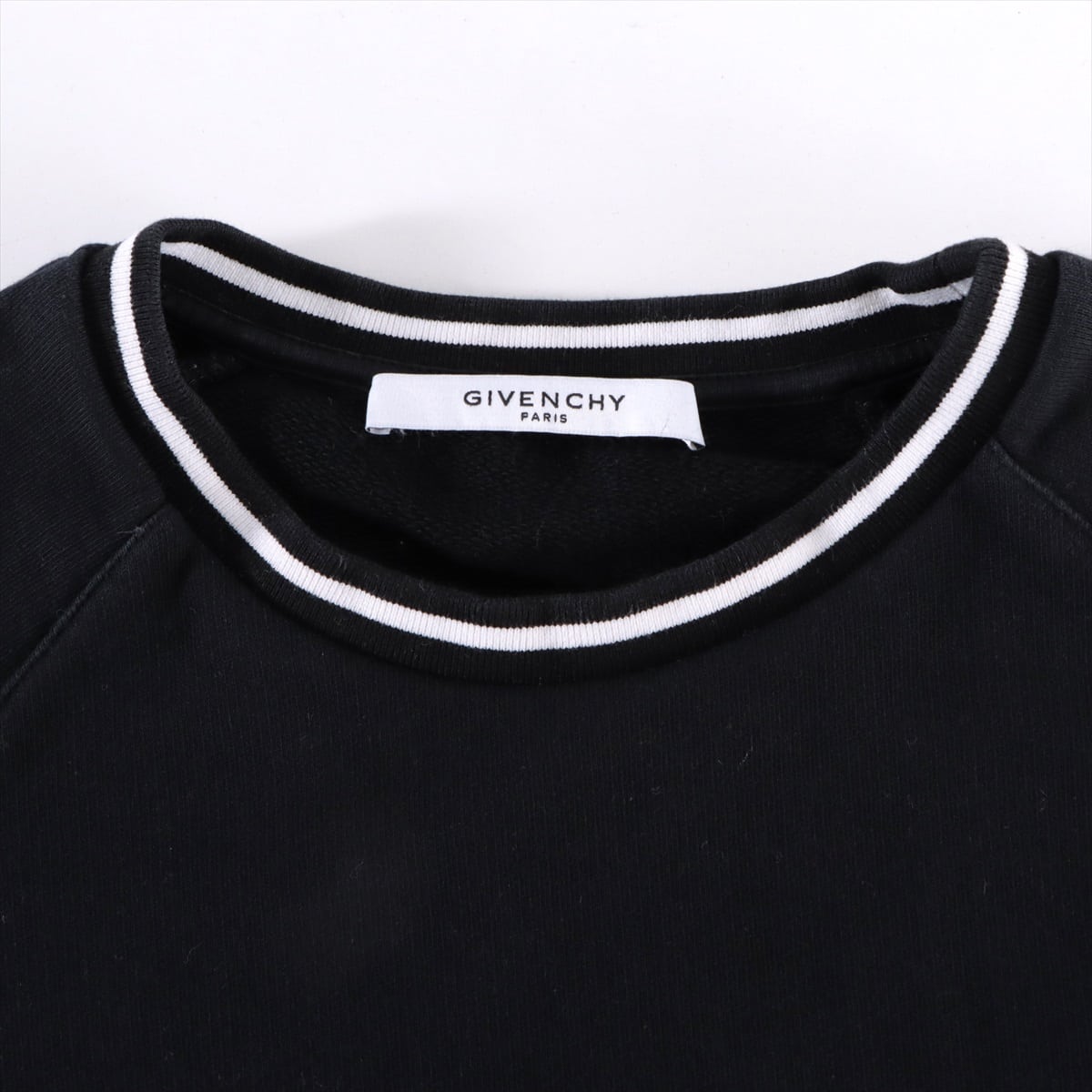 Givenchy Cotton Basic knitted fabric XS Men's Black × White  Logo