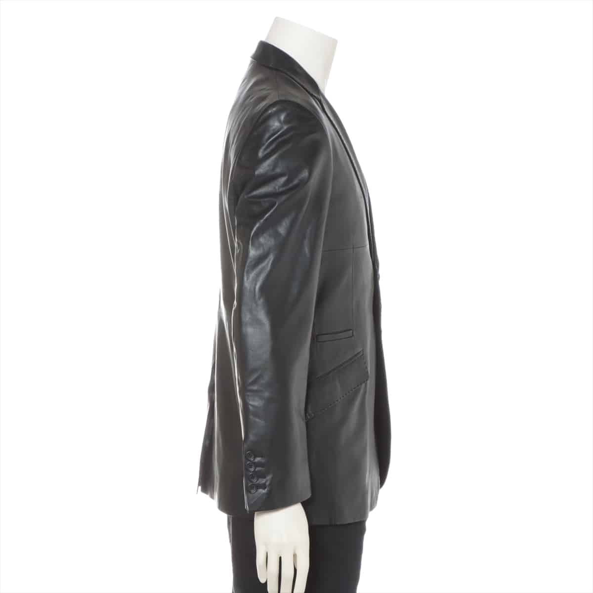 PS Paul Smith Lambskin Tailored jacket M Men's Black  9893LJ