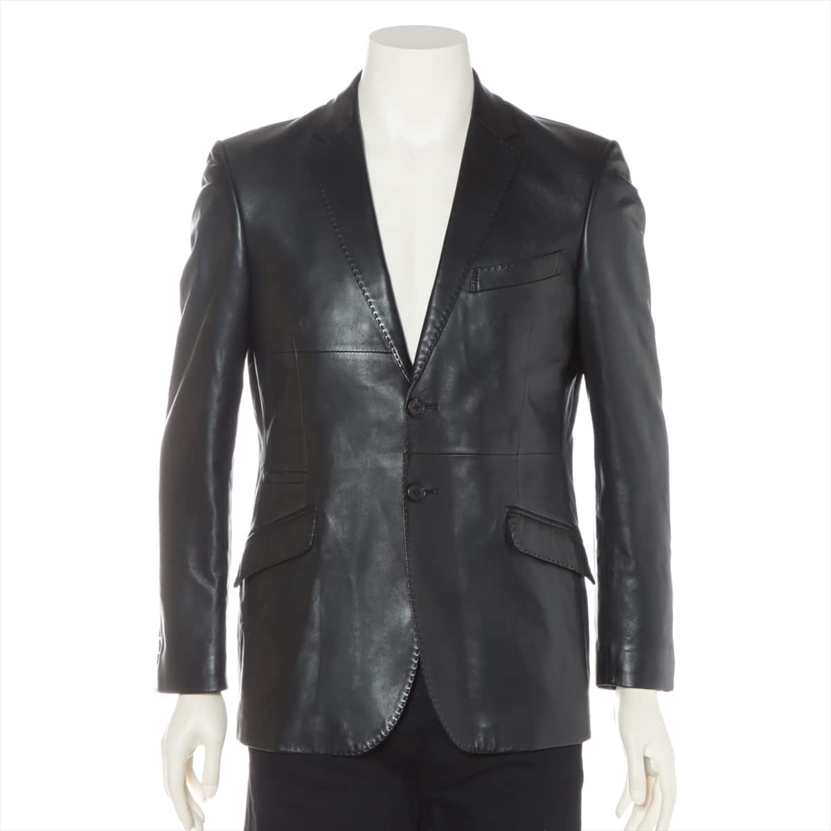 PS Paul Smith Lambskin Tailored jacket M Men's Black  9893LJ