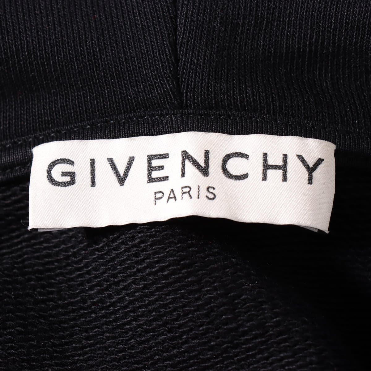 Givenchy Cotton Parker S Men's Black  Emboss metallic logo