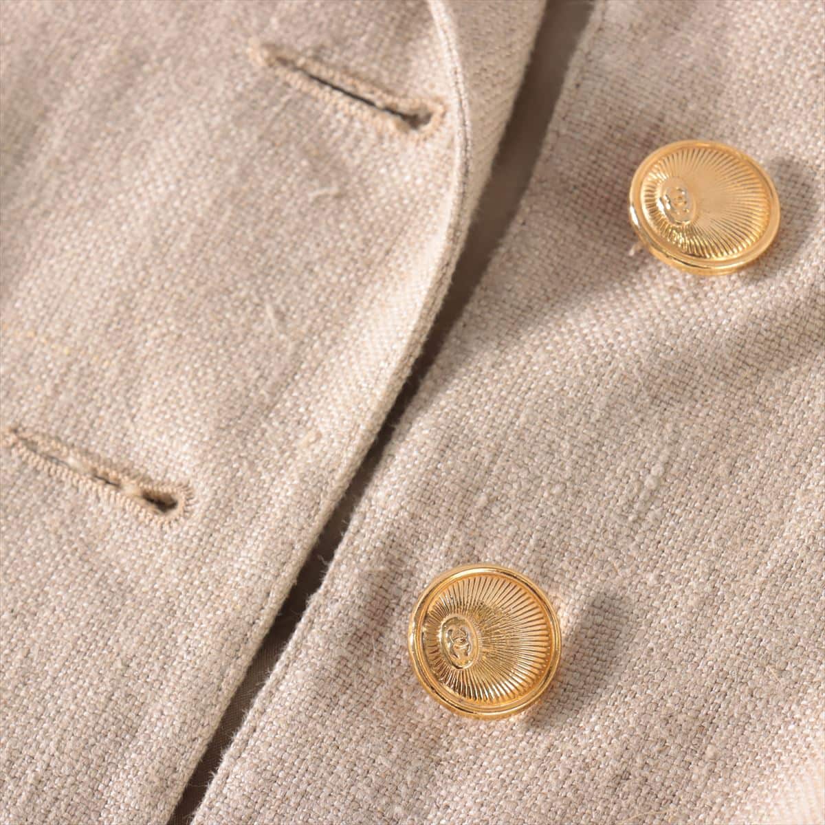 Chanel Linen Setup 34 Ladies' Beige  Missing buttons