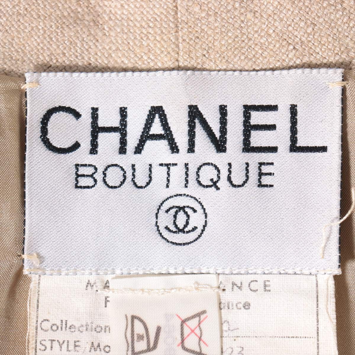 Chanel Linen Setup 34 Ladies' Beige  Missing buttons