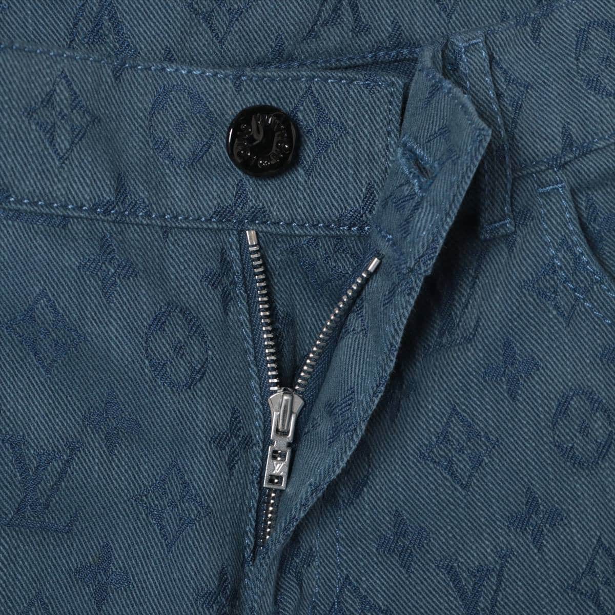 Louis Vuitton RM192M Cotton & polyester Denim pants 27 Men's Blue  Monogram