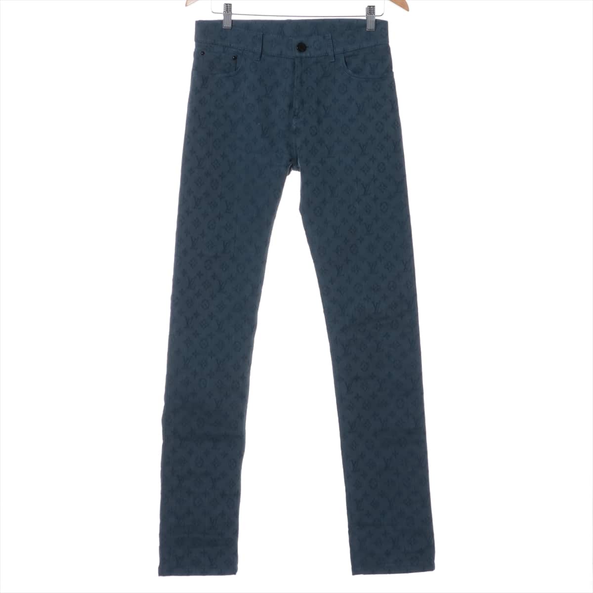 Louis Vuitton RM192M Cotton & polyester Denim pants 27 Men's Blue  Monogram