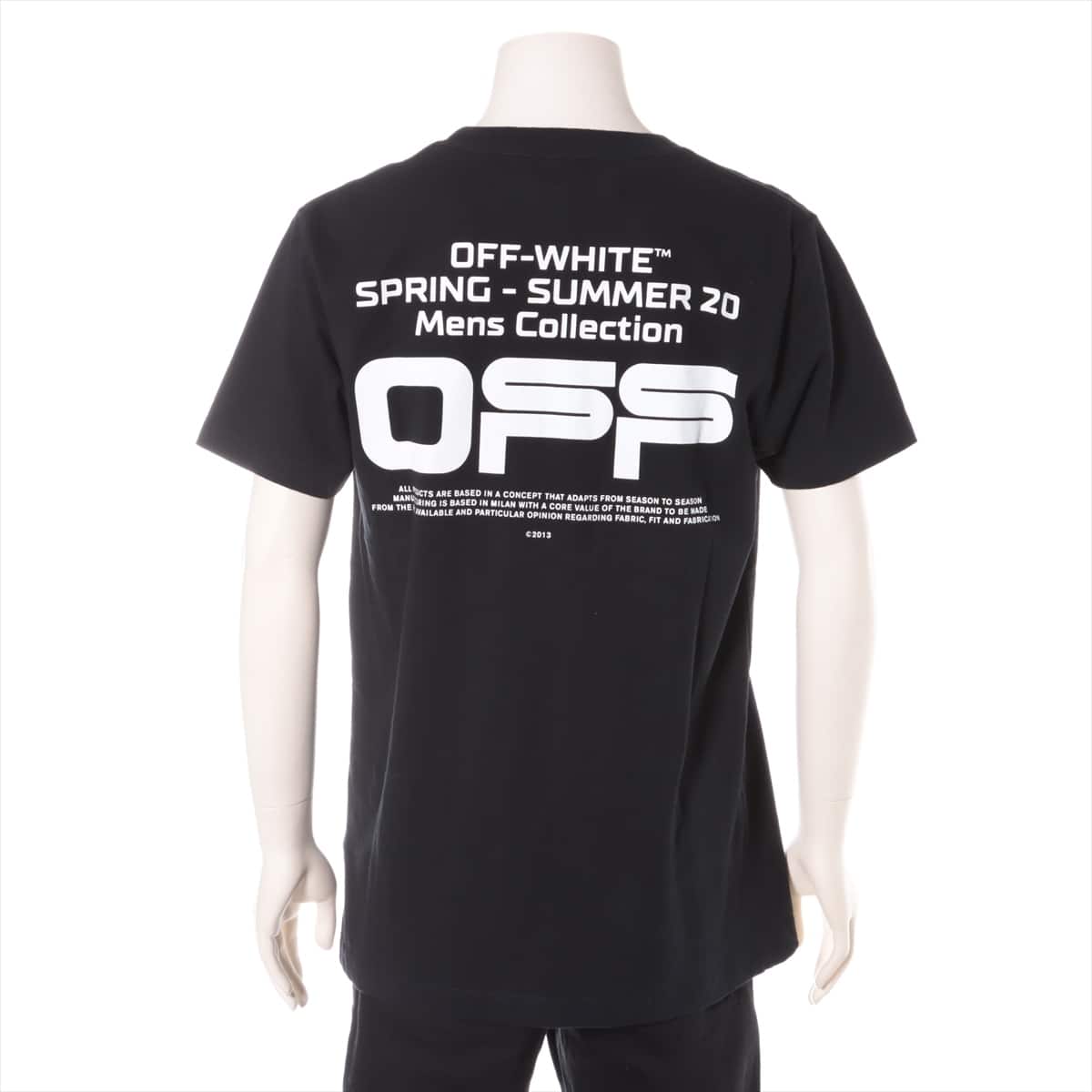 Off-White 20SS Cotton T-shirt M Men's Black  OMAA027R20185004