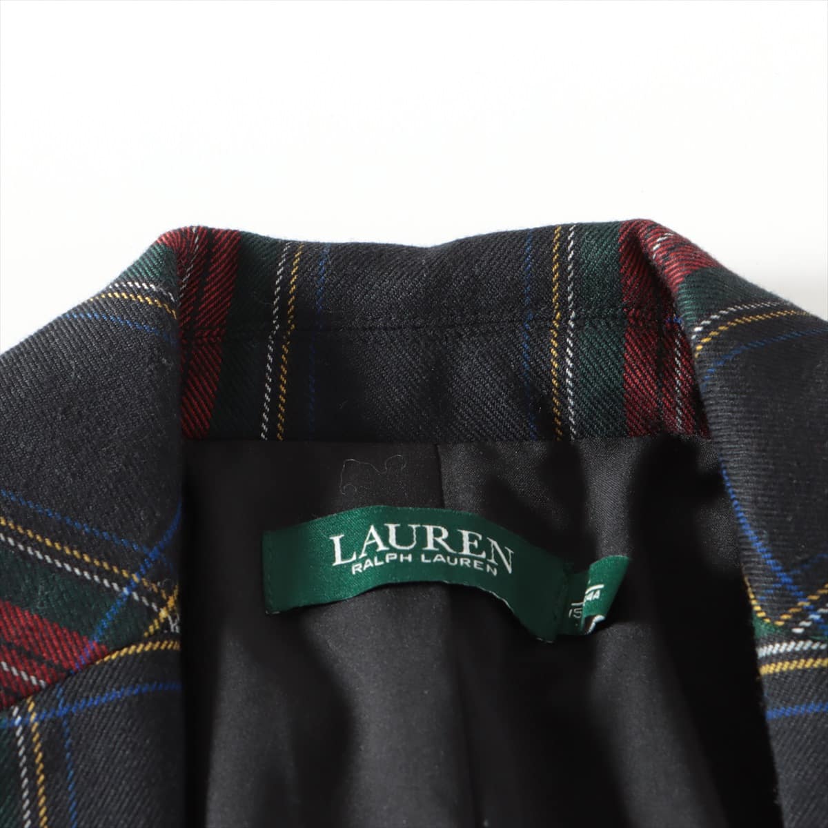 Lauren Ralph Lauren Polyester × Rayon Setup 2(155) Ladies' Red x green  plaid