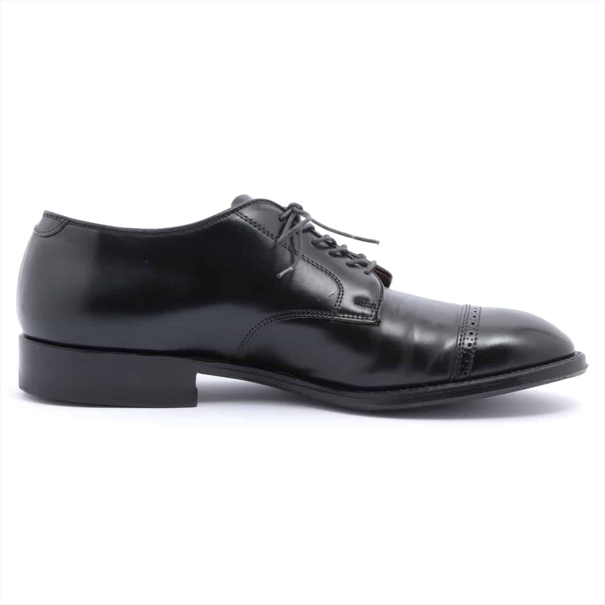 Alden Cordovan Leather shoes 10 1/2 Men's Black punched cap toe 56251 With genuine shoe tree