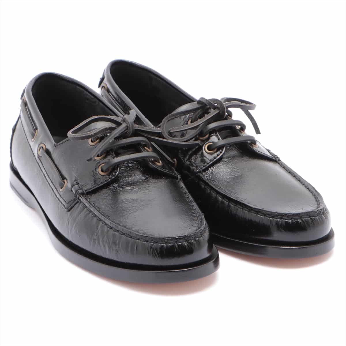 Saint Laurent Paris Leather Deck shoes 41 Men's Black