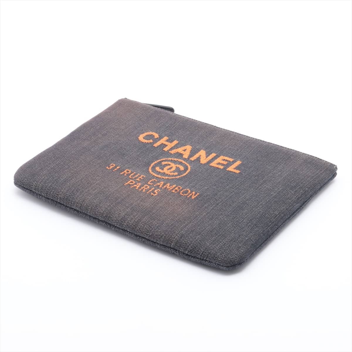 Chanel Deauville Denim Clutch bag Blue 23XXXXXX