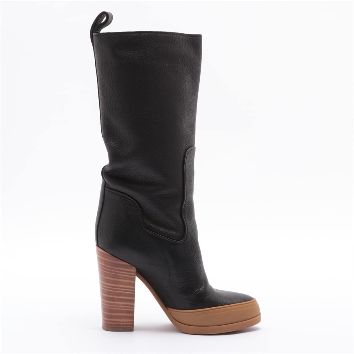 Chloe Leather Long boots 39 Ladies' Black