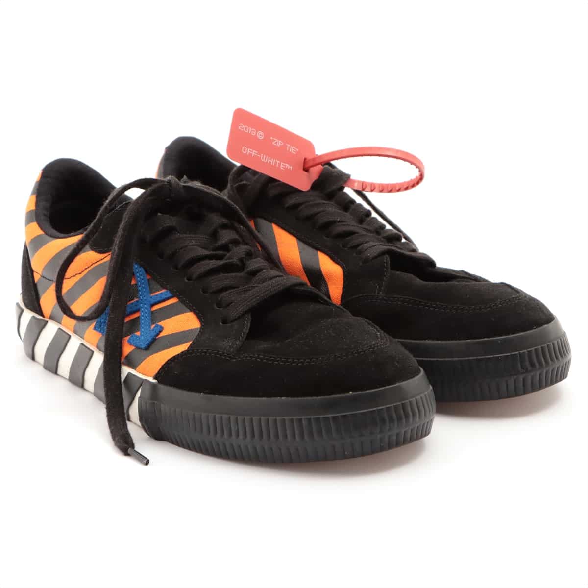 Off-White Suede x canvas Sneakers 43 Men's Black