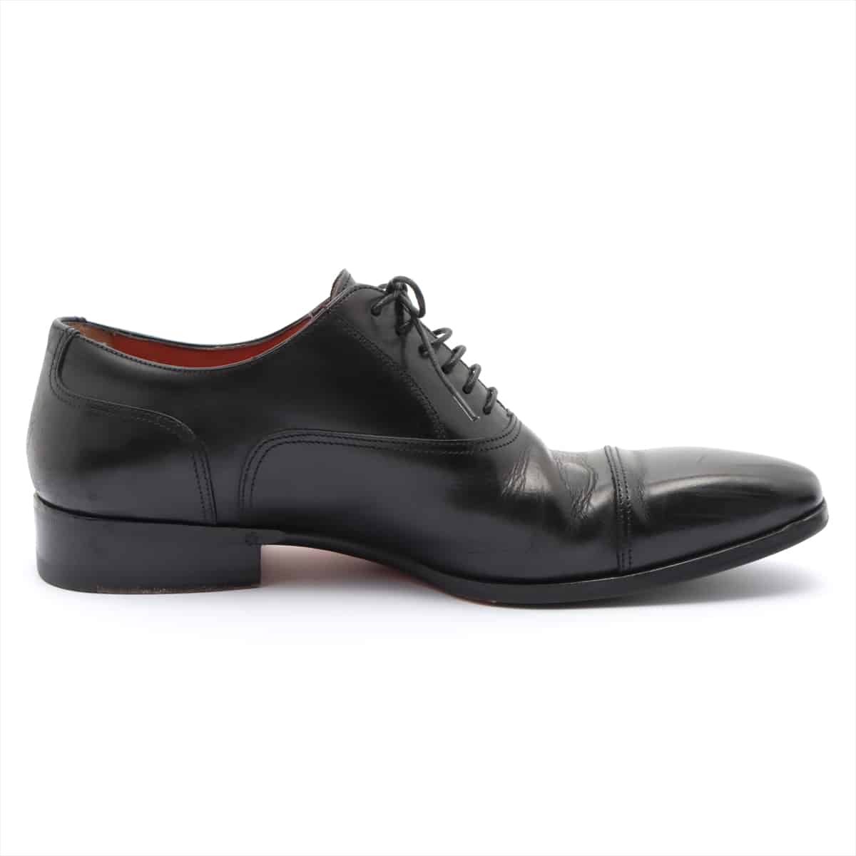Santoni Leather Leather shoes 5 1/2 Men's Black
