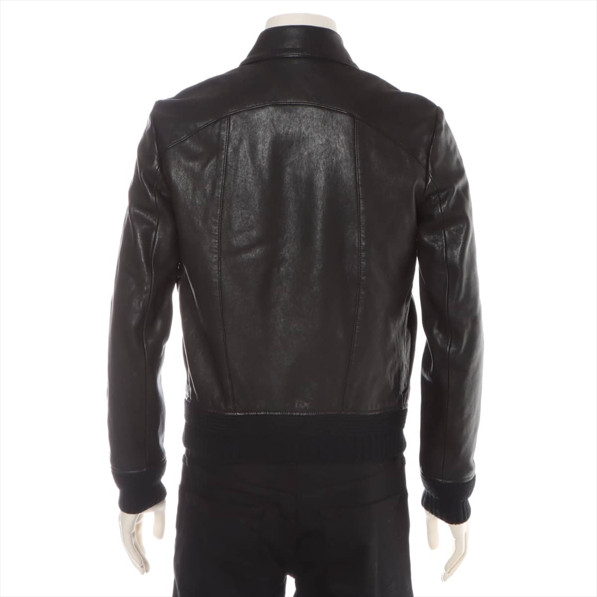 Saint Laurent Paris 18SS Leather Jacket 44 Men's Black  Studs
