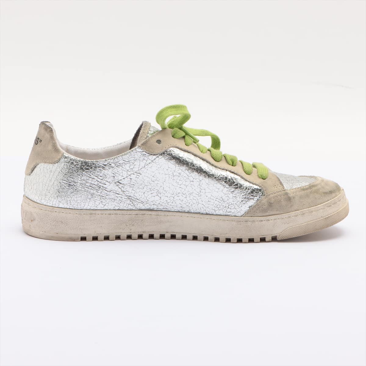 Off-White Suede Sneakers 42 Men's Silver