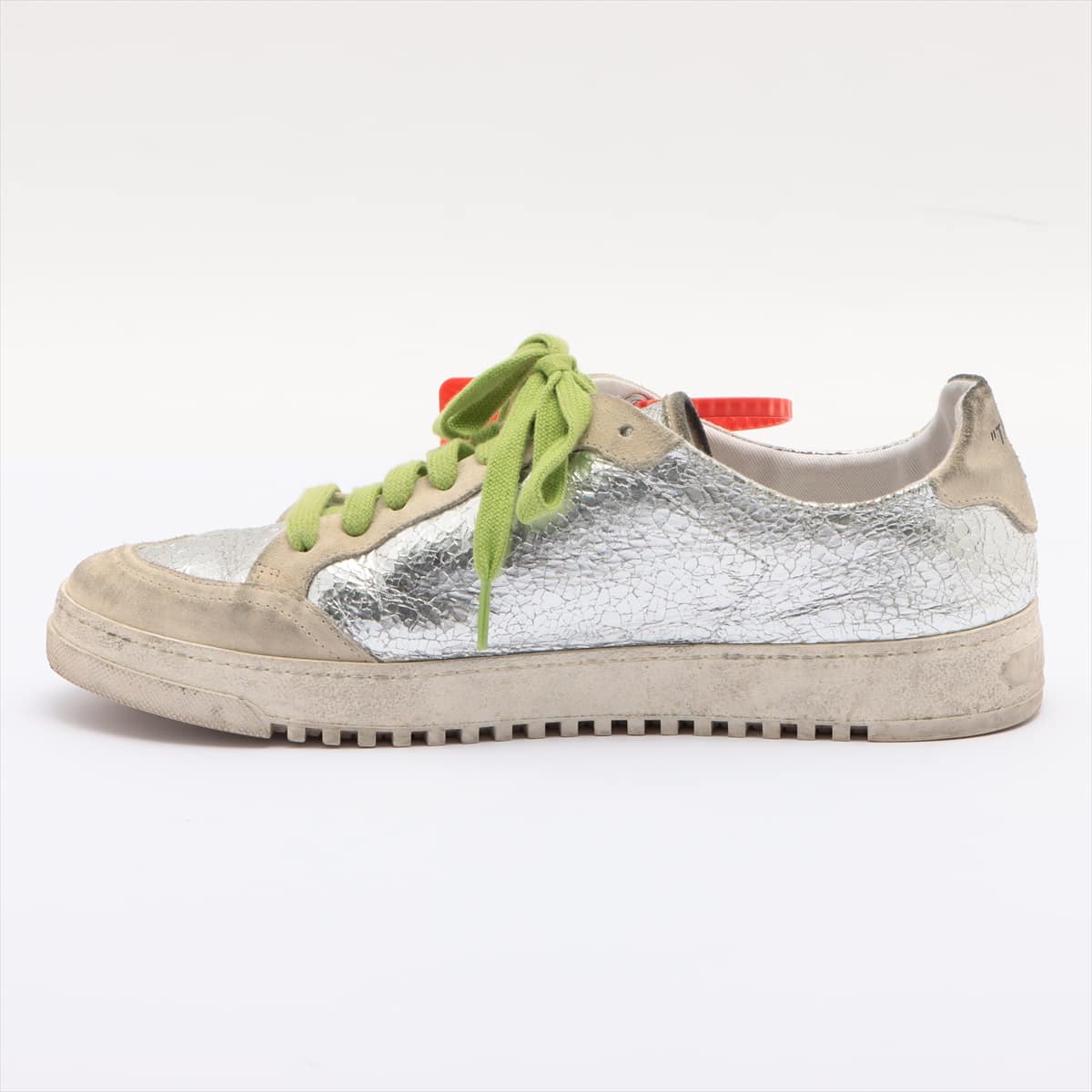Off-White Suede Sneakers 42 Men's Silver