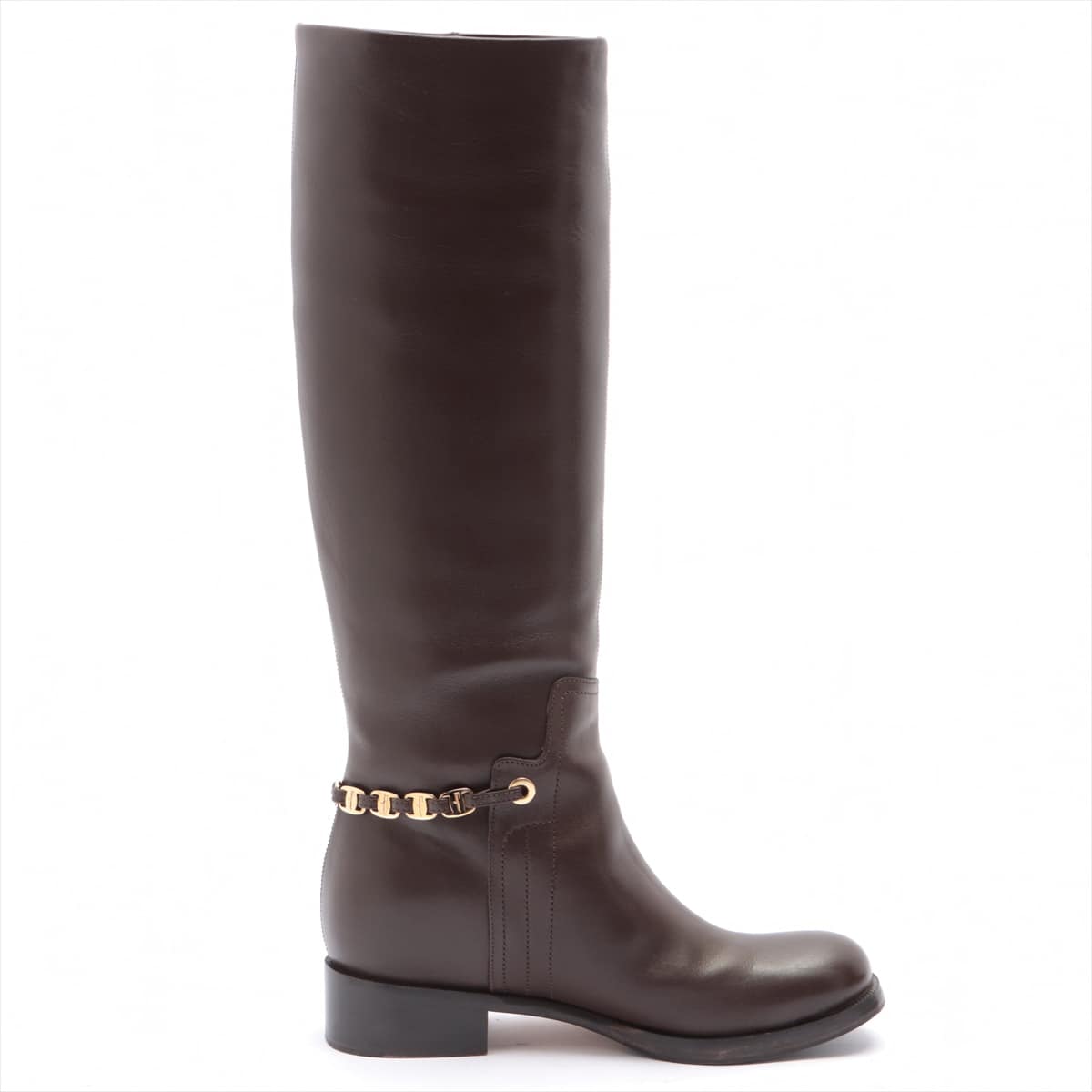 Ferragamo Leather Long boots 6 Ladies' Brown
