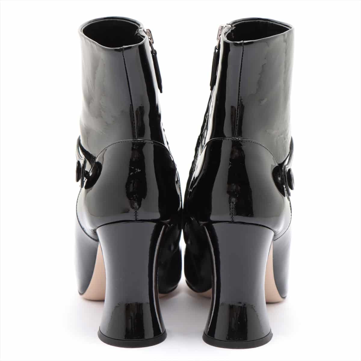 Miu Miu Patent leather Short Boots 38 Ladies' Black