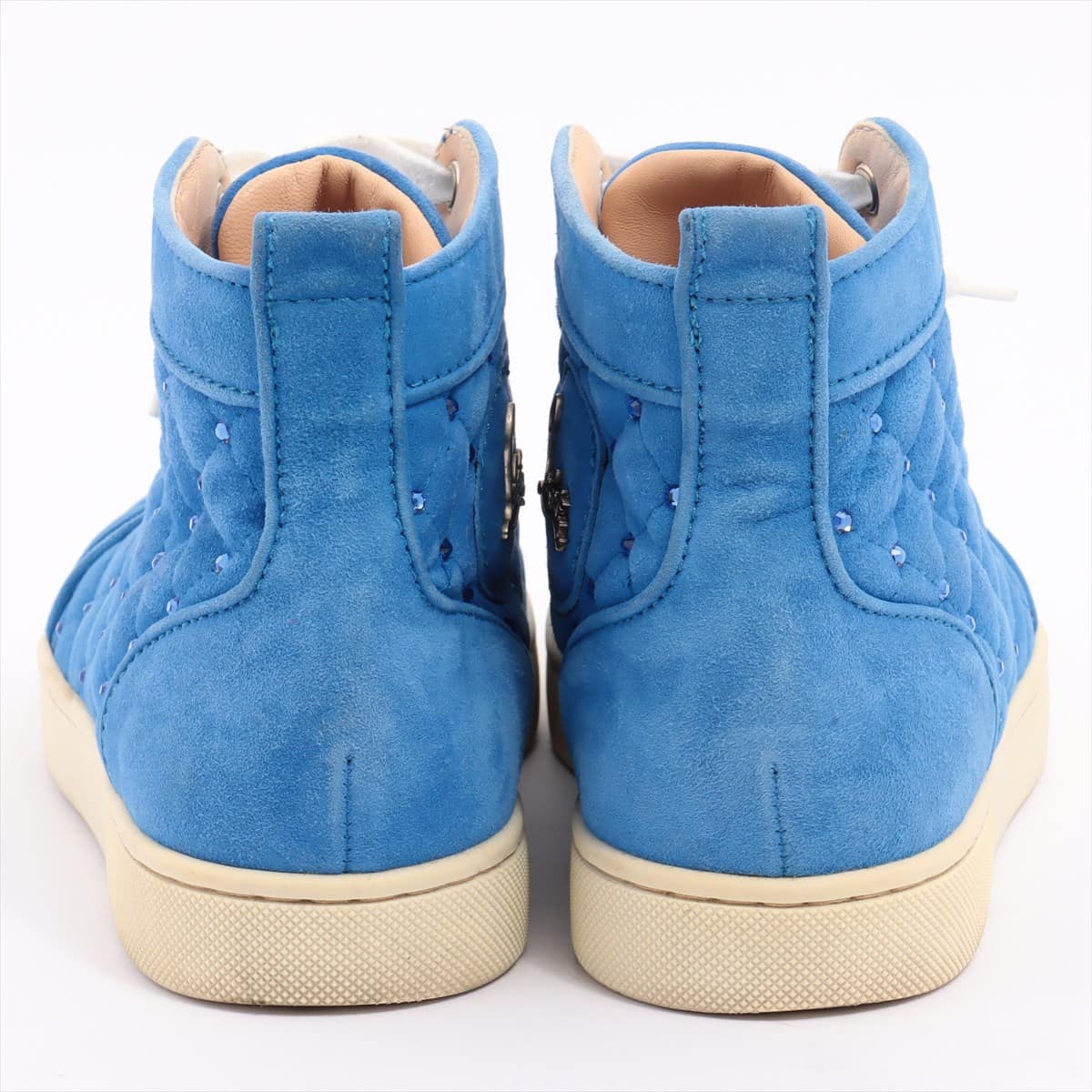Christian Louboutin Suede High-top Sneakers 36 Ladies' Blue
